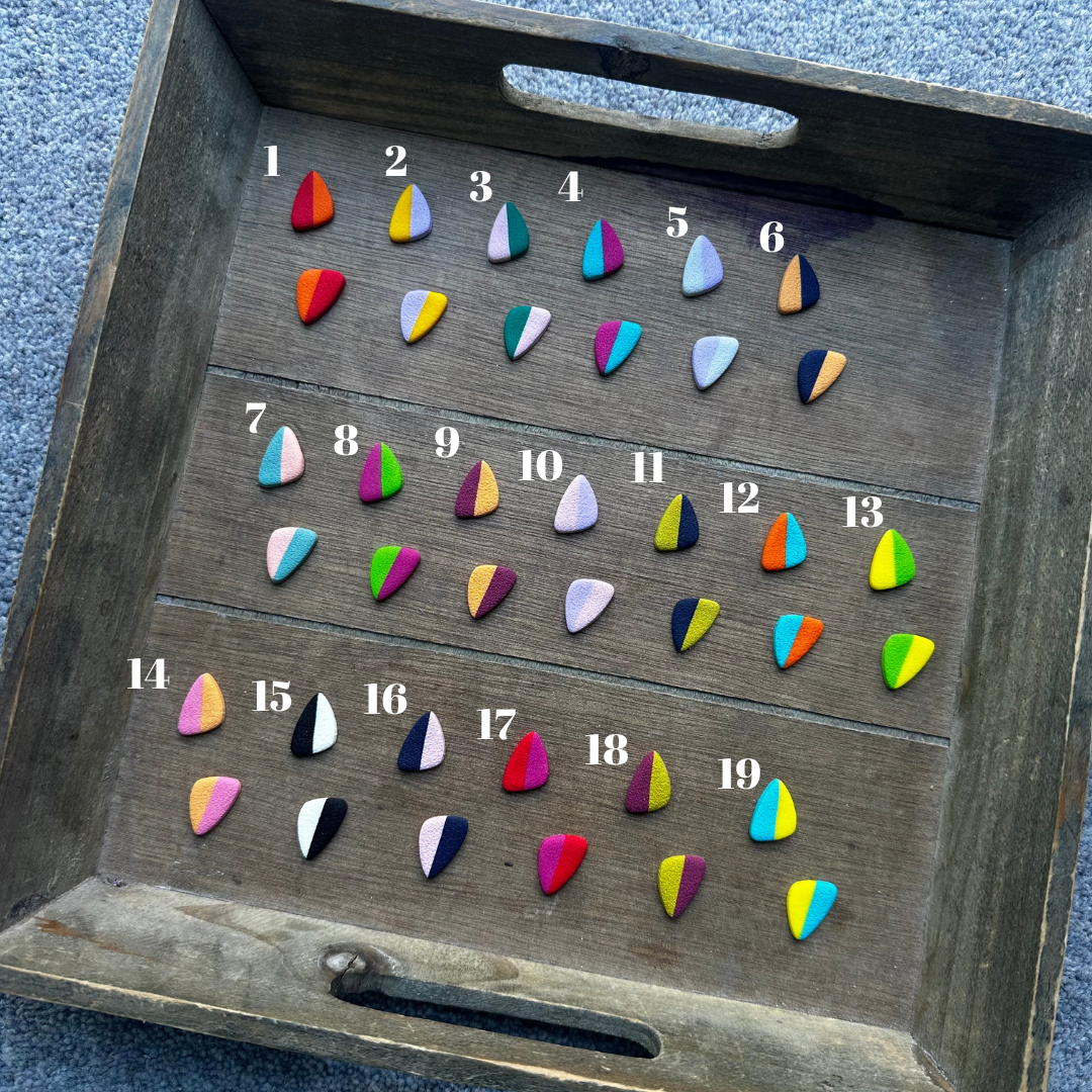 COLOUR COMBO Pip Stud Earrings