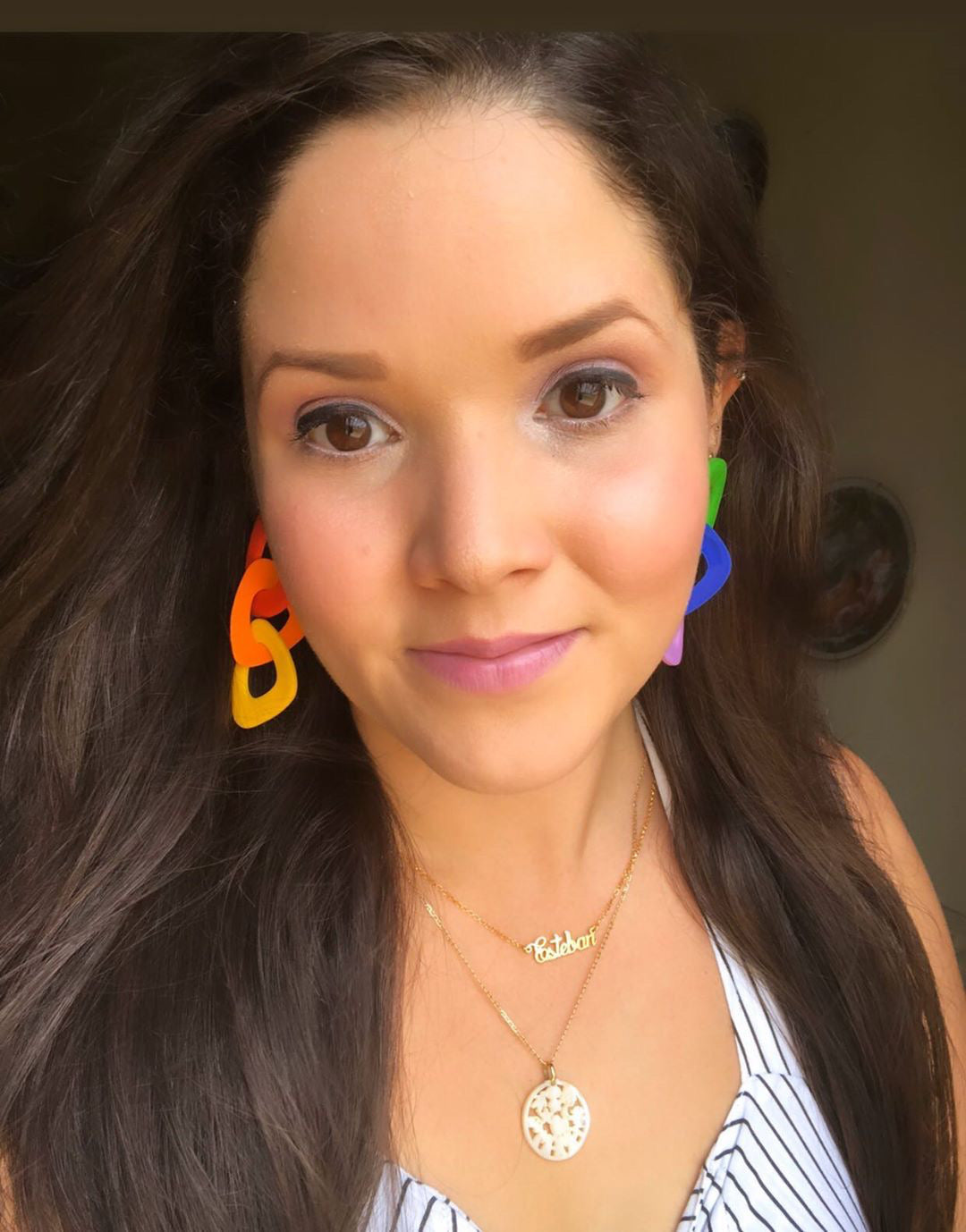 *MADE TO ORDER* Rainbow Statement Dangle Earrings